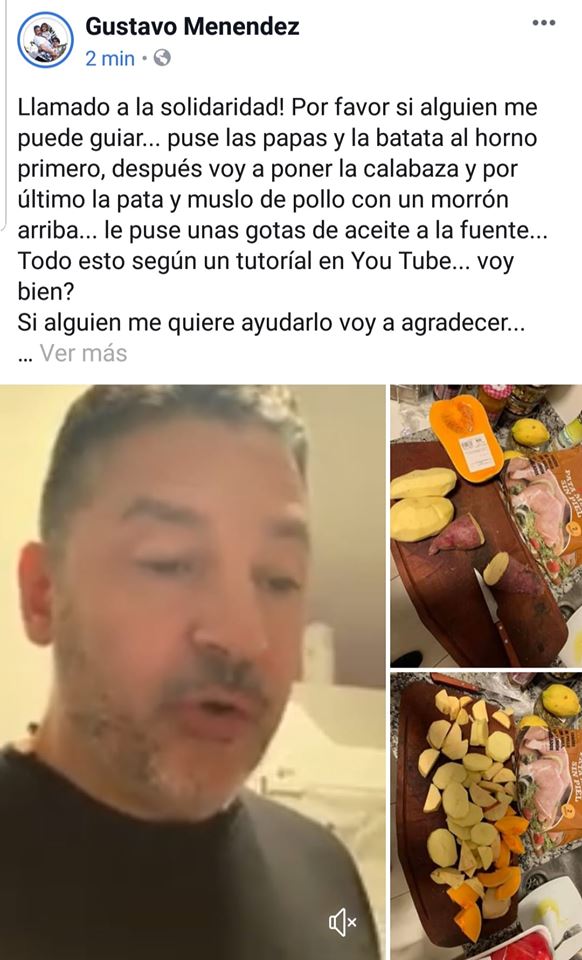 EN MEDIO DE LA OLA DE ROBOS, EL INTENDENTE DE MERLO PIDIÓ «AUXILIO» PARA COCINAR «POLLO CON PAPAS»