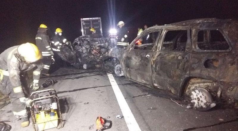 CINCO PERSONAS DE MERLO FALLECIERON EN UN ACCIDENTE DE TRANSITO SOBRE LA RUTA 3