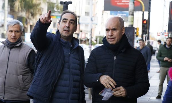 TAGLIAFERRO Y LARRETA RECORRIERON OBRAS EN HAEDO