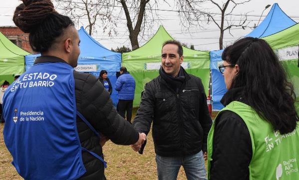 TAGLIAFERRO ACOMPAÑÓ “EL ESTADO EN TU BARRIO” EN MORÓN SUR