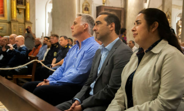 TAGLIAFERRO PARTICIPÓ DE LA MISA EN HONOR A NUESTRA SEÑORA DEL BUEN VIAJE