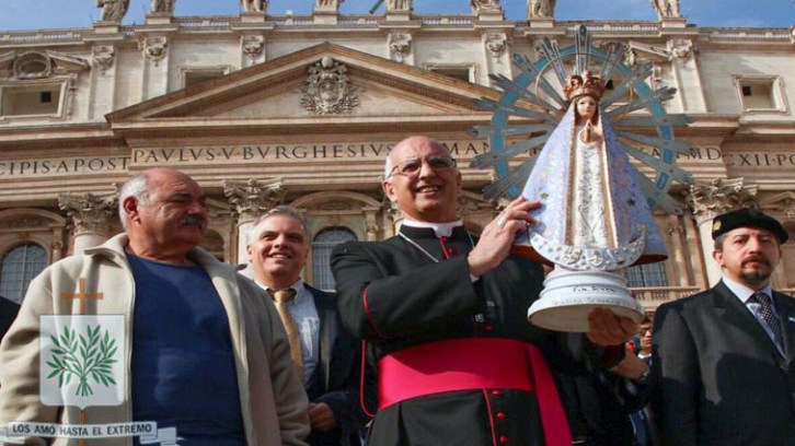 Emoción: llegó a la Argentina la réplica de la Virgen de Luján que acompañó a los soldados que combatieron en Malvinas